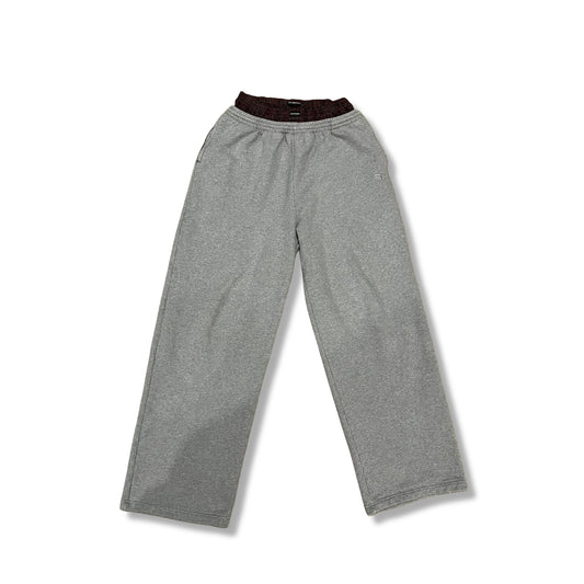 BALENCIAGA DOUBLE WAISTED GREY SWEATPANTS