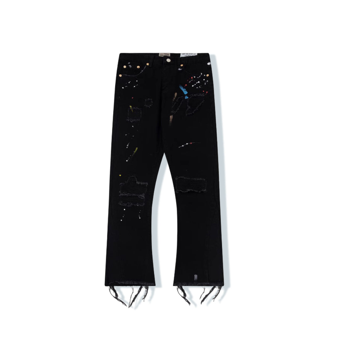 BLACK INK FLARED GALLERY DEPT. JEANS