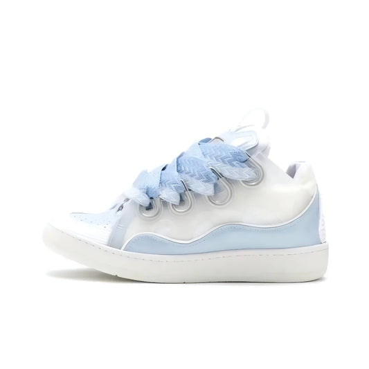 LANVIN CURB SNOW AND LIGHT BLUE SNEAKERS