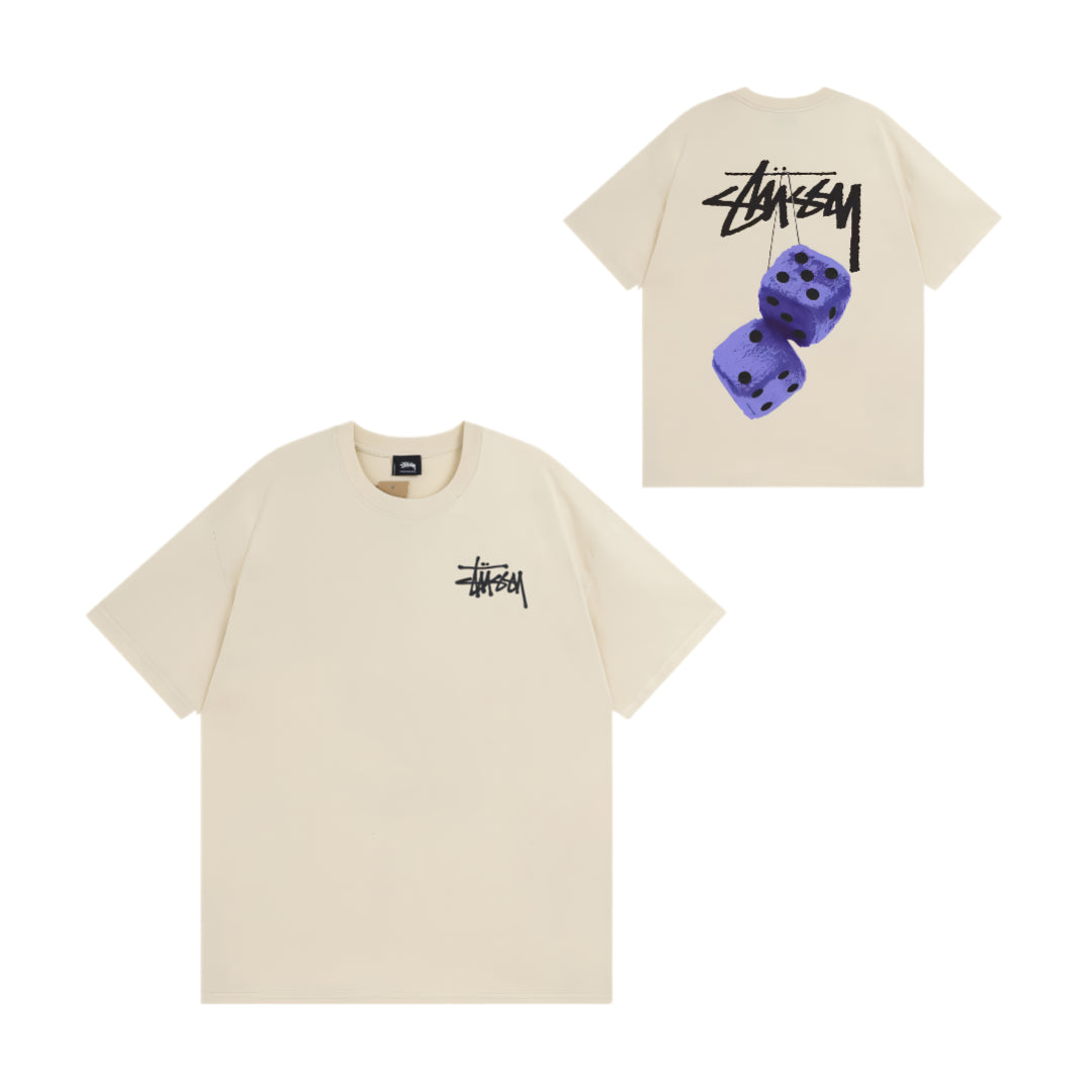 STUSSY PURPLE DICE TEE