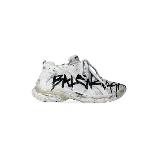 BALENCIAGA WHITE GRAFFITI RUNNERS