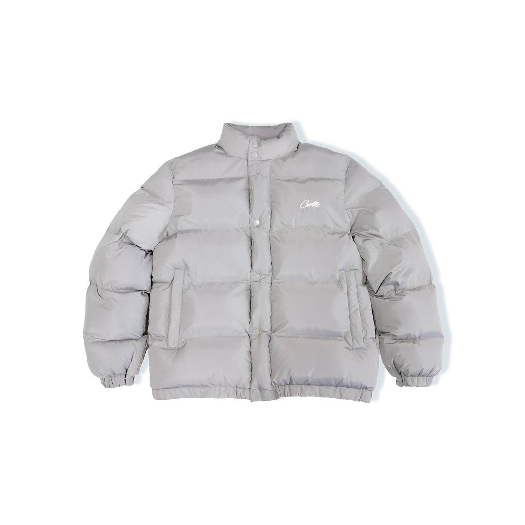 Corteiz Bolo V1 Grey Puffer Jacket